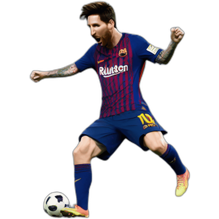 Messi dancing in the night emoji