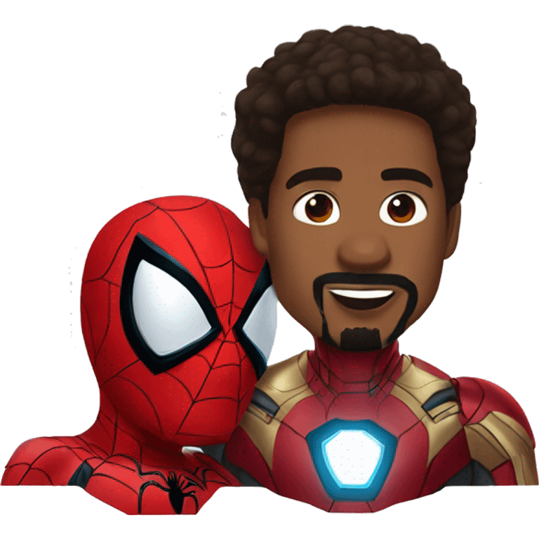 Spider-Man with iron man emoji