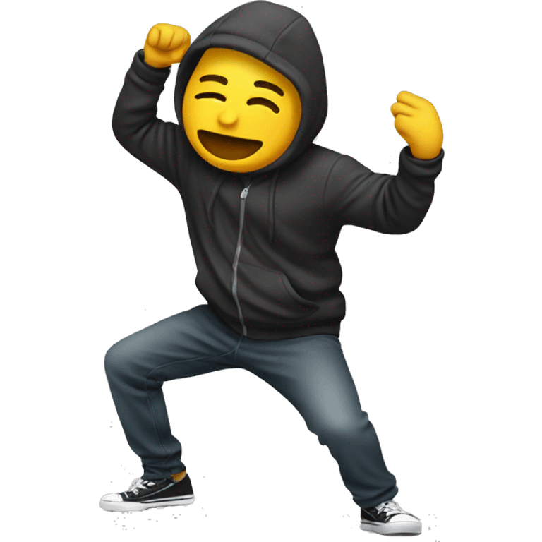 Emoji dabbing emoji