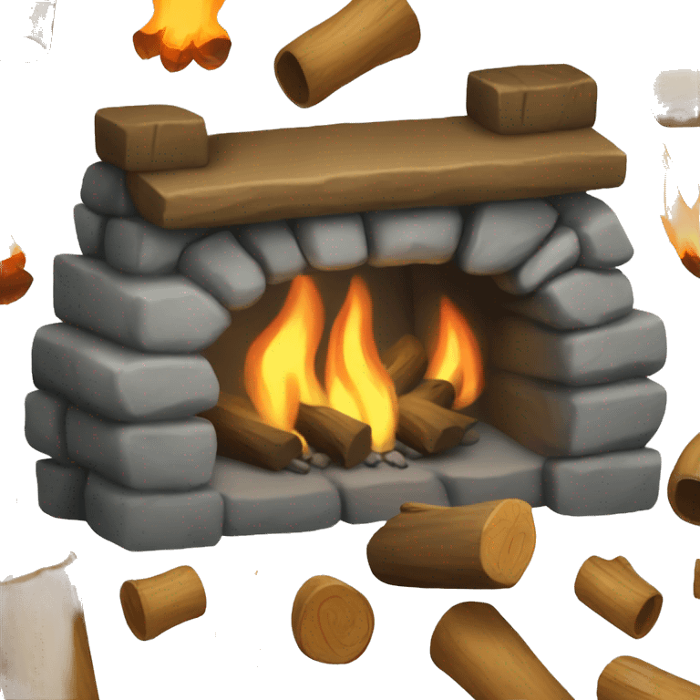 camp fireplace emoji