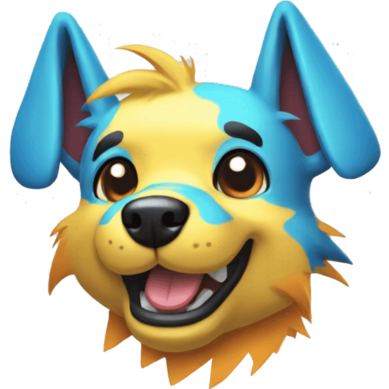 Colorful Electric Dog Pokémon emoji