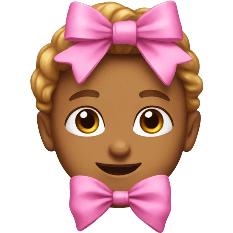 Pink bow emoji