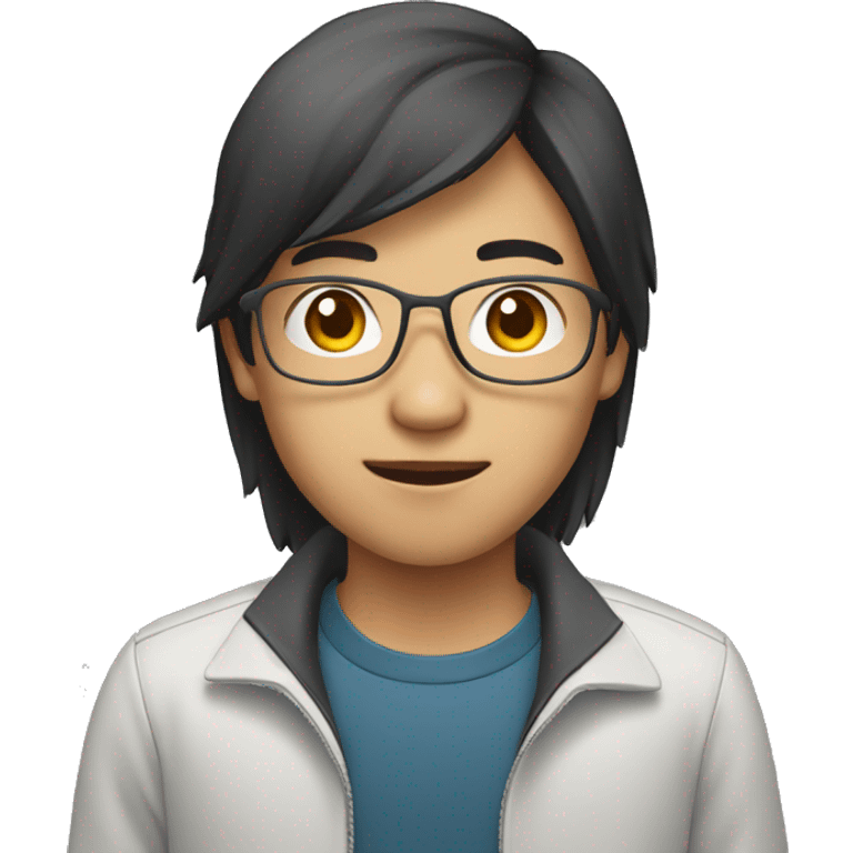 Young asian software engineer emoji