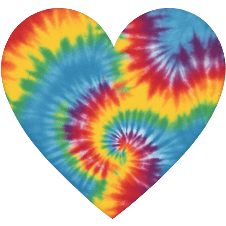 tie die heart emoji