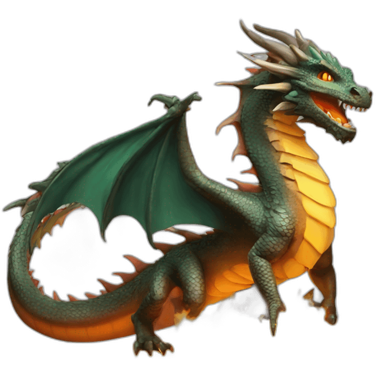 Dragon crache feu emoji