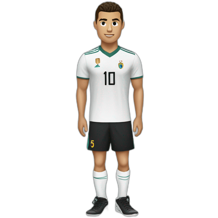 Cristiano Ronaldo with black sneakers emoji