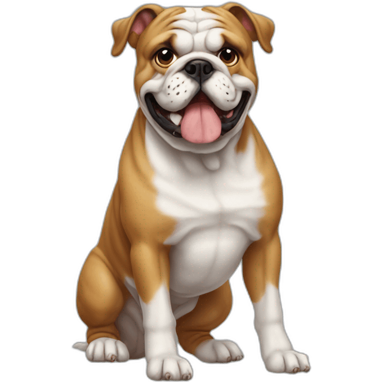 Dog Bulldog full-height emoji