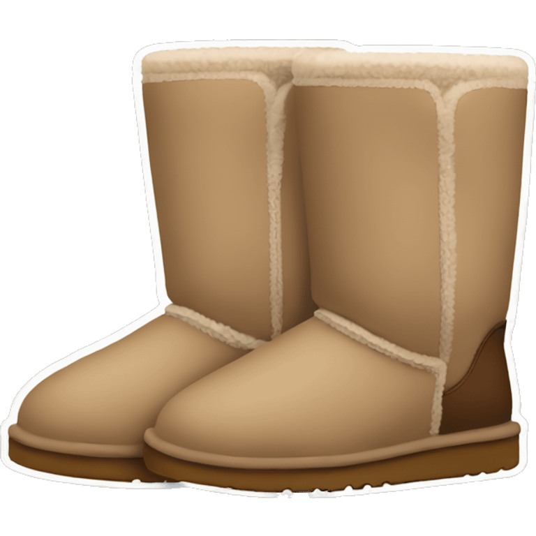 Beige and brown Uggs emoji