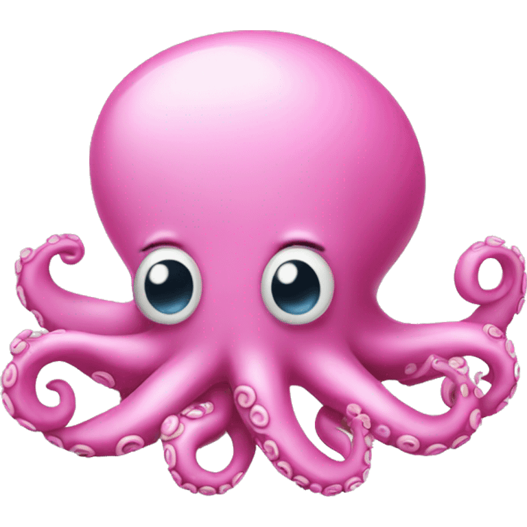 pink octopus with mouse ears  emoji