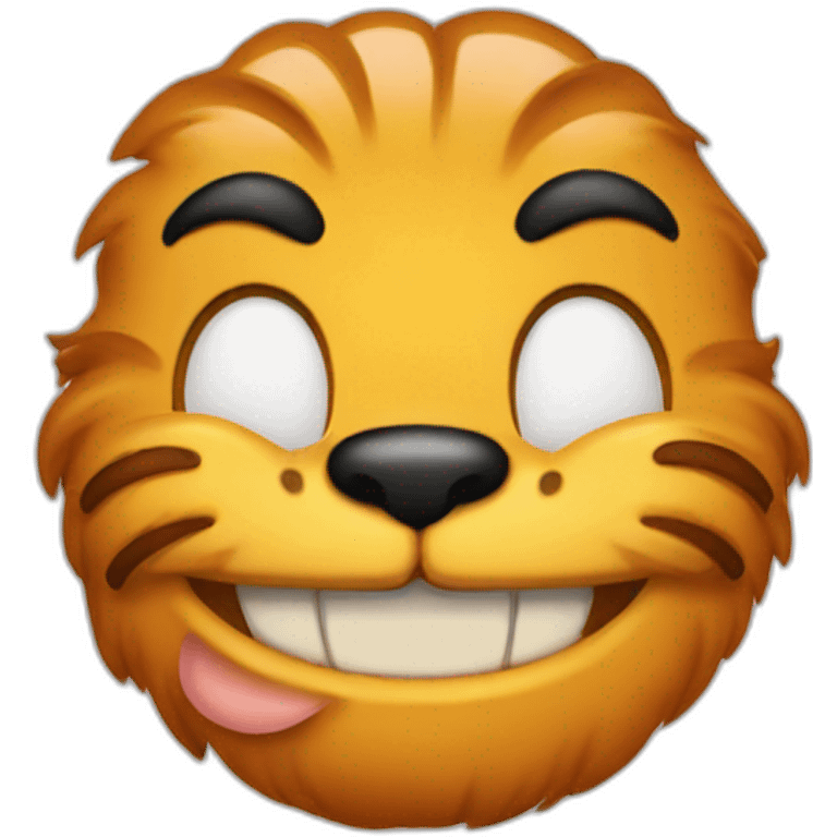 Garfield smiling emoji