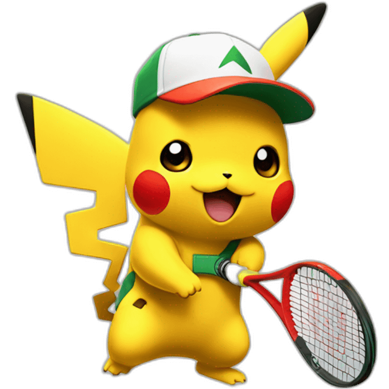 Pikachu tennisman emoji