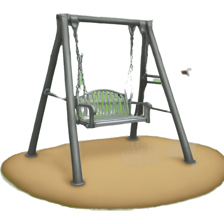 Metal swing set emoji