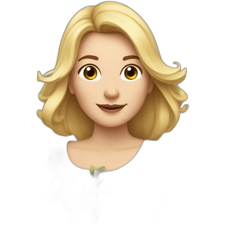 Nathalie Chaumien mit Blumen emoji