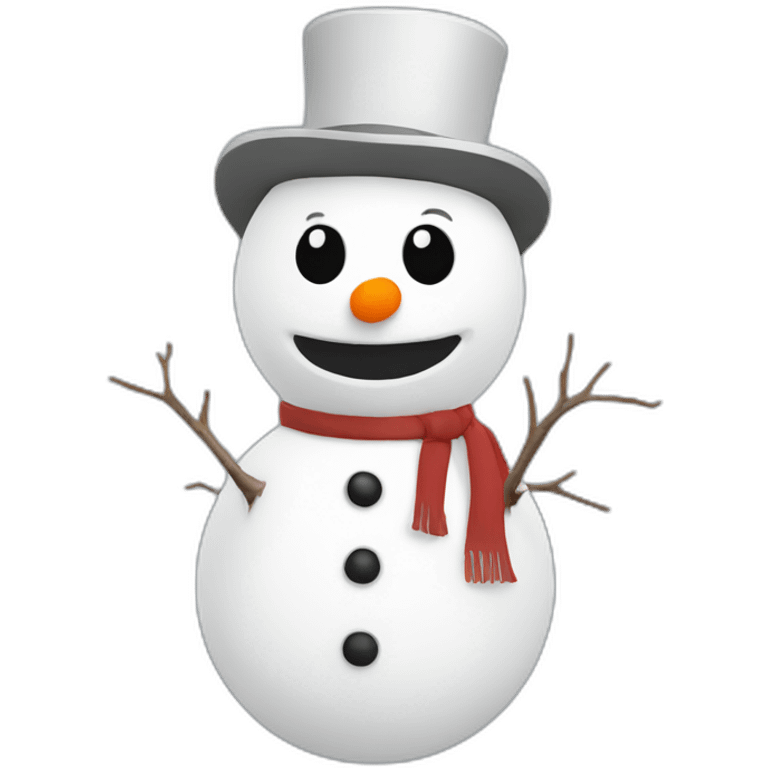 snowman in vr emoji