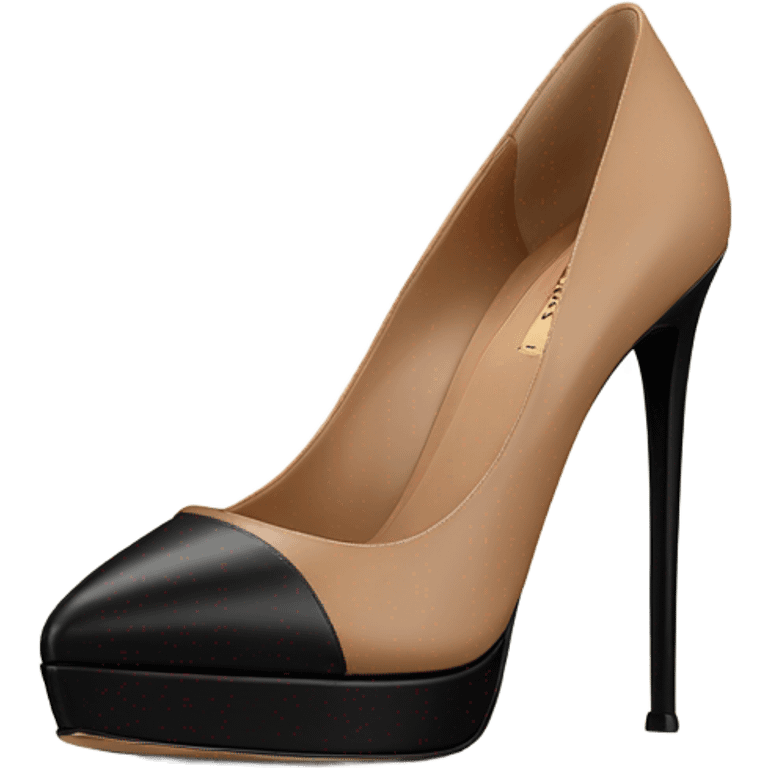 VALENTINO Tan-go PLATFORM PUMP black emoji