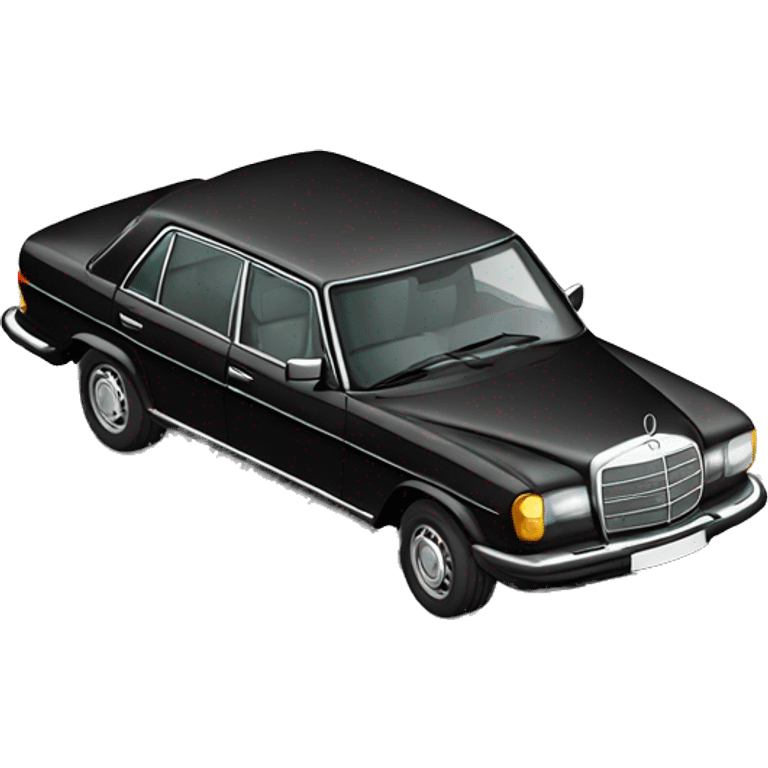 Old money black mercedes  emoji