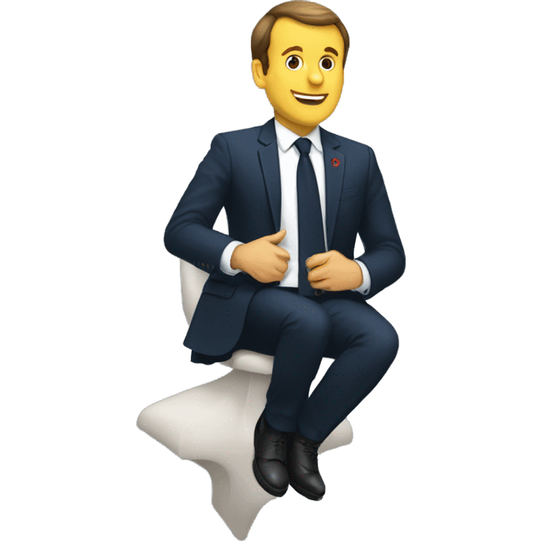 macron sur un dromadaire emoji