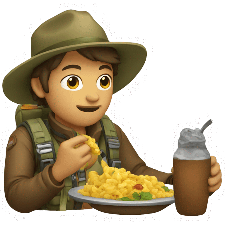 explorer eating emoji