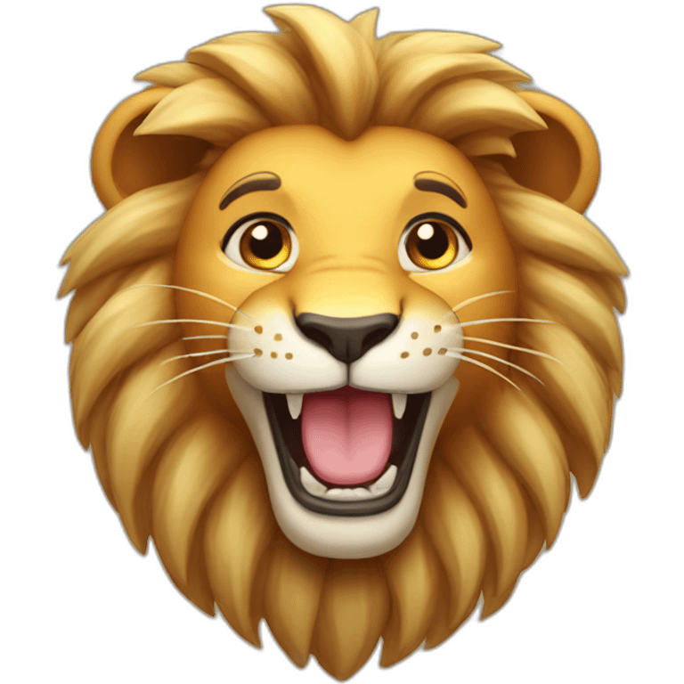 happy lion emoji