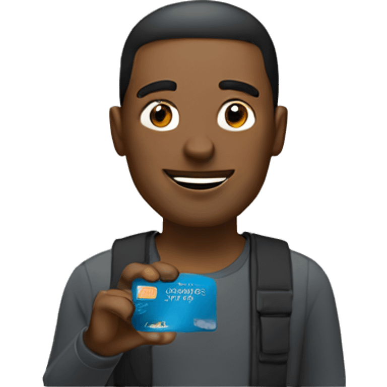 man with credit card emoji