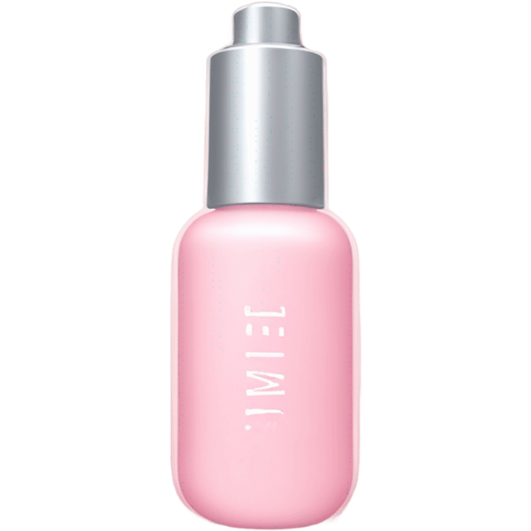 beautiful bottle of face serum light pink color emoji