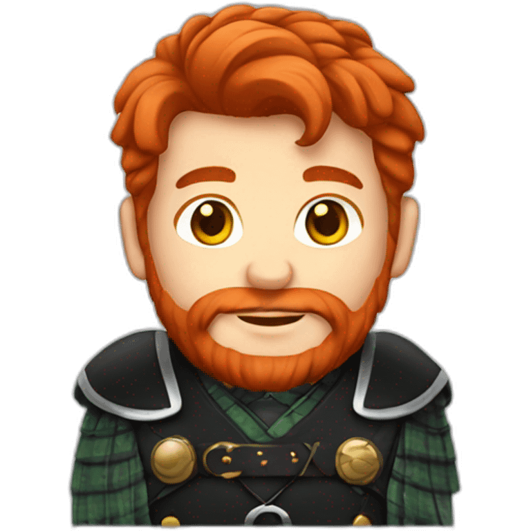 red haired man in kilt emoji