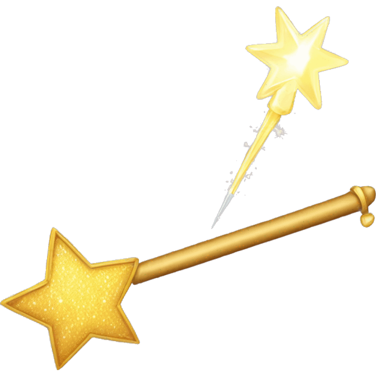 A wand with sparkles next to it indicating magic emoji