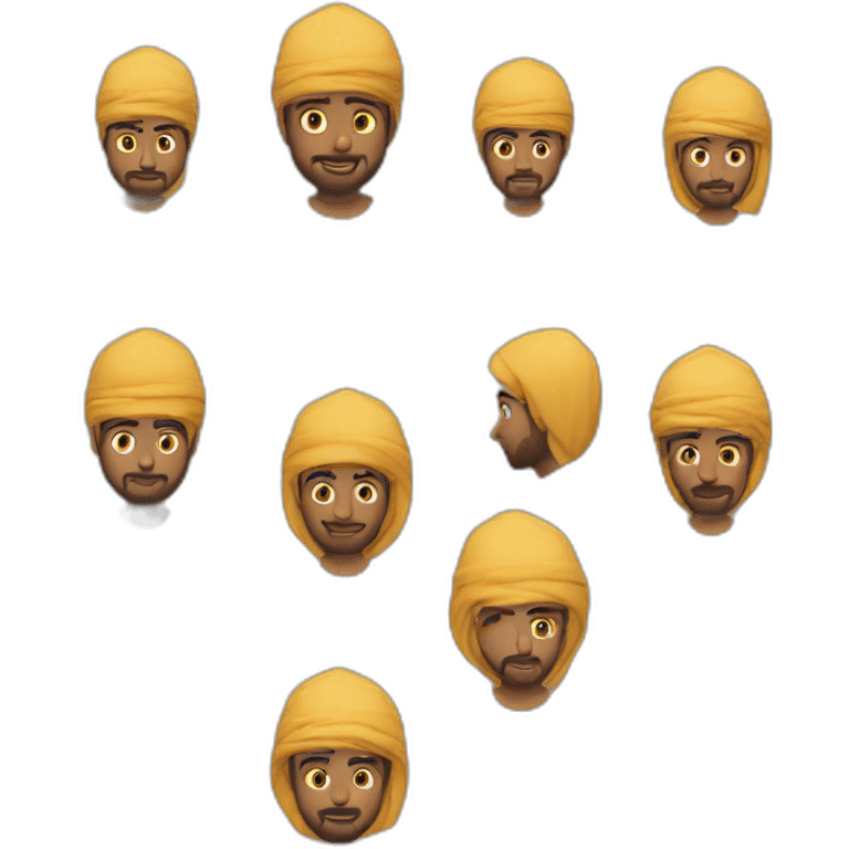 Un arabe qui joue a la play emoji