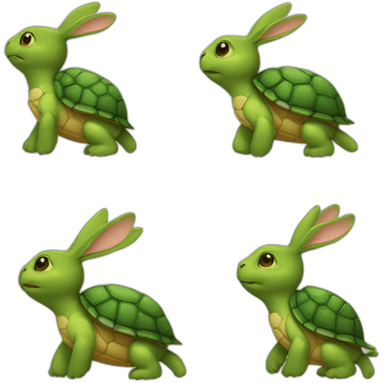 turtle rabbit emoji