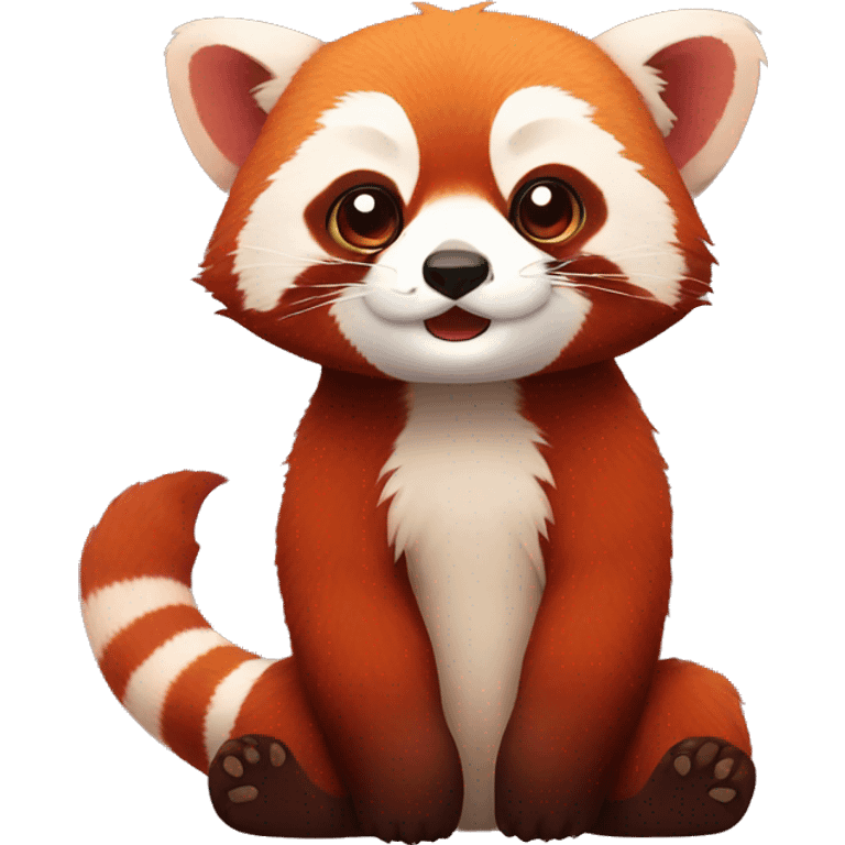 Cute red panda emoji