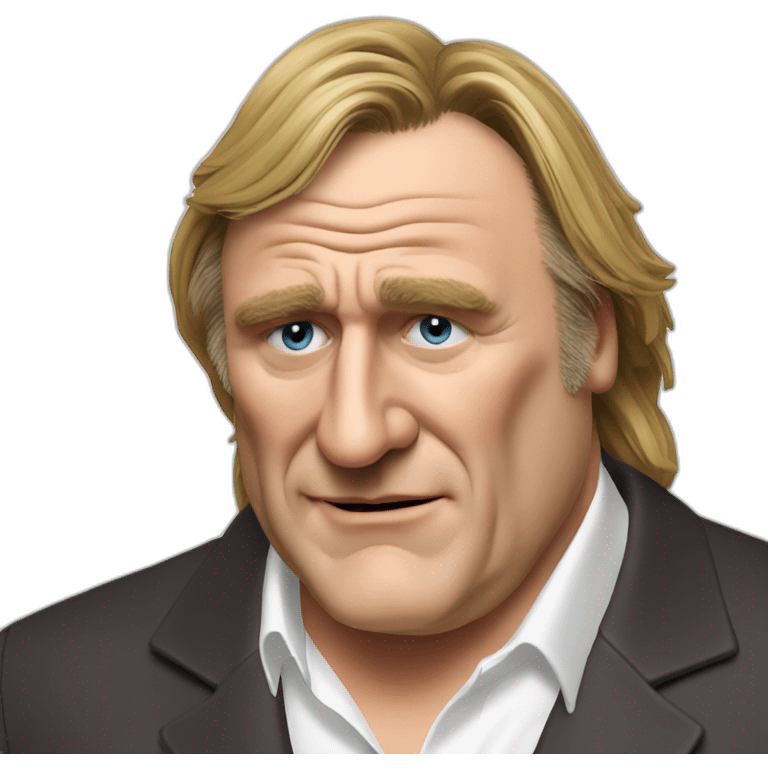 Gérard Depardieu drunk emoji