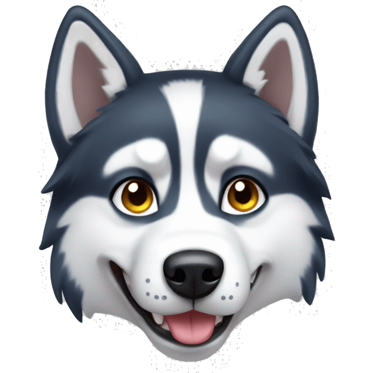 husky dog emoji