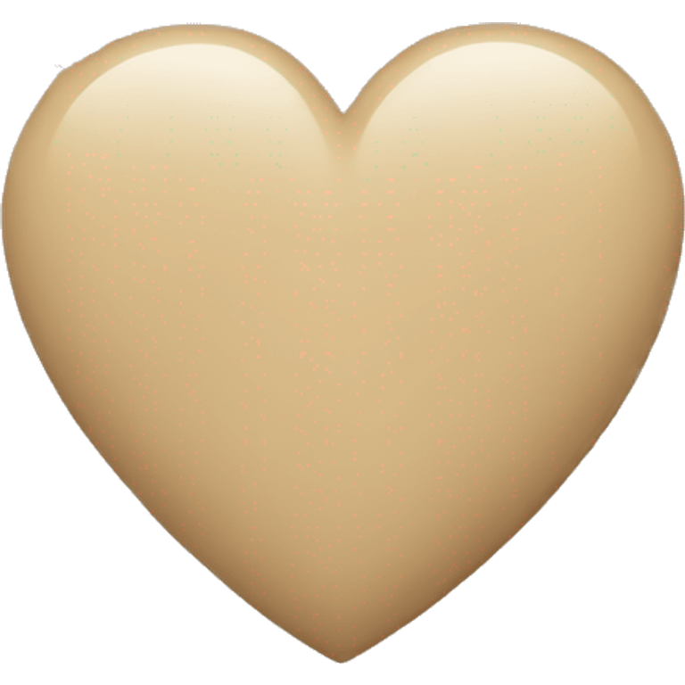 Beige heart emoji