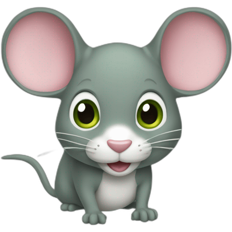 Une souris verte emoji