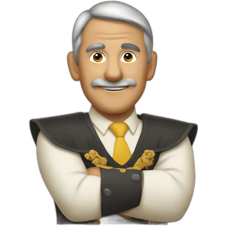 señor con tattuaje emoji