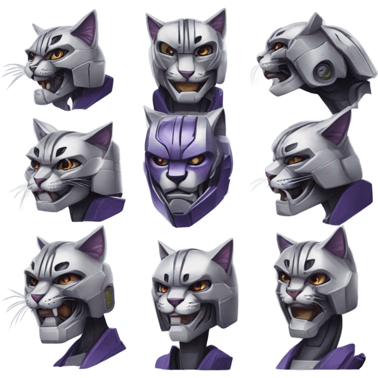 Megatron Transformers but cats emoji