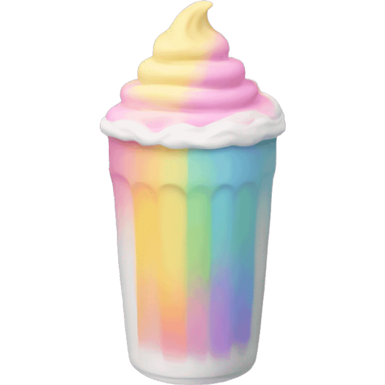 Rainbow pastel shake  emoji