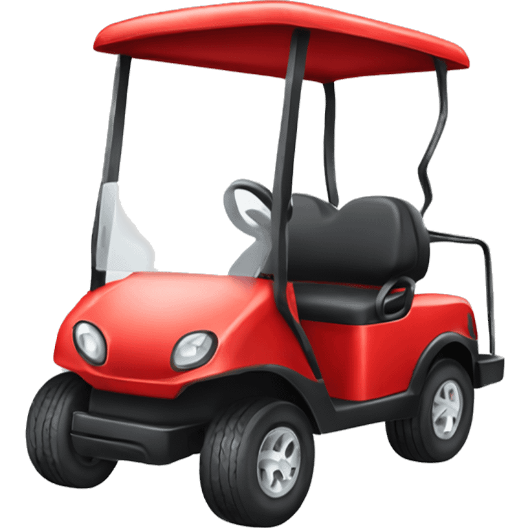 Red golf cart emoji