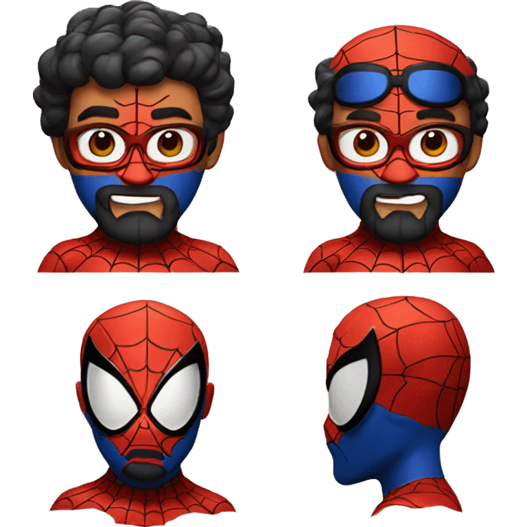 bearded spider man emoji