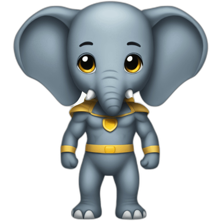 Elephant superhero emoji