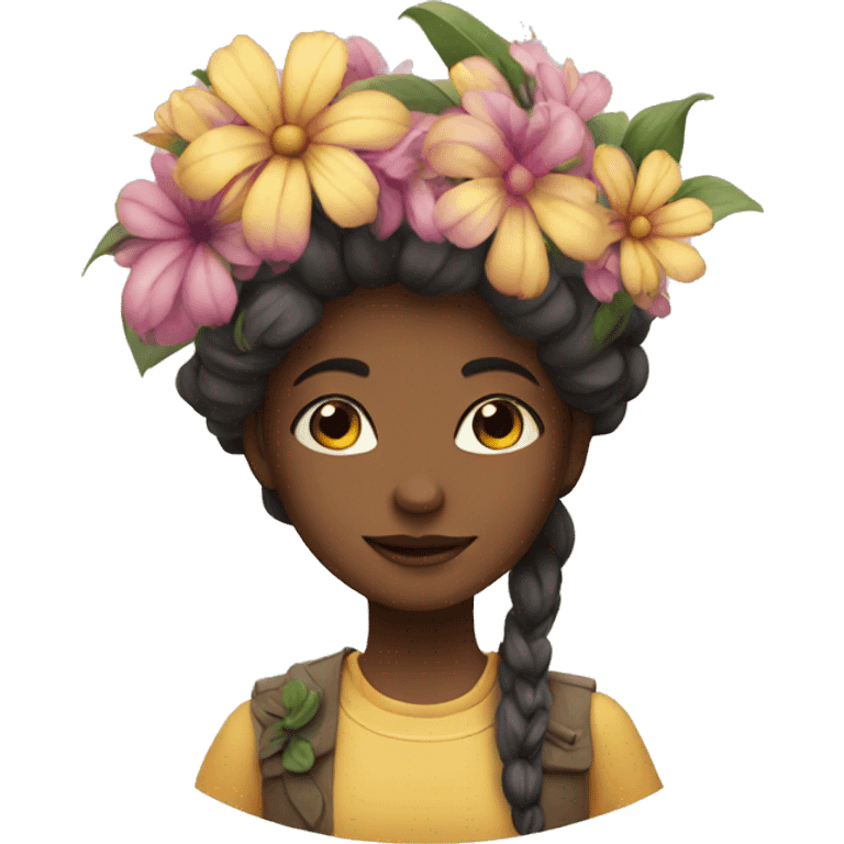 flowers girl emoji