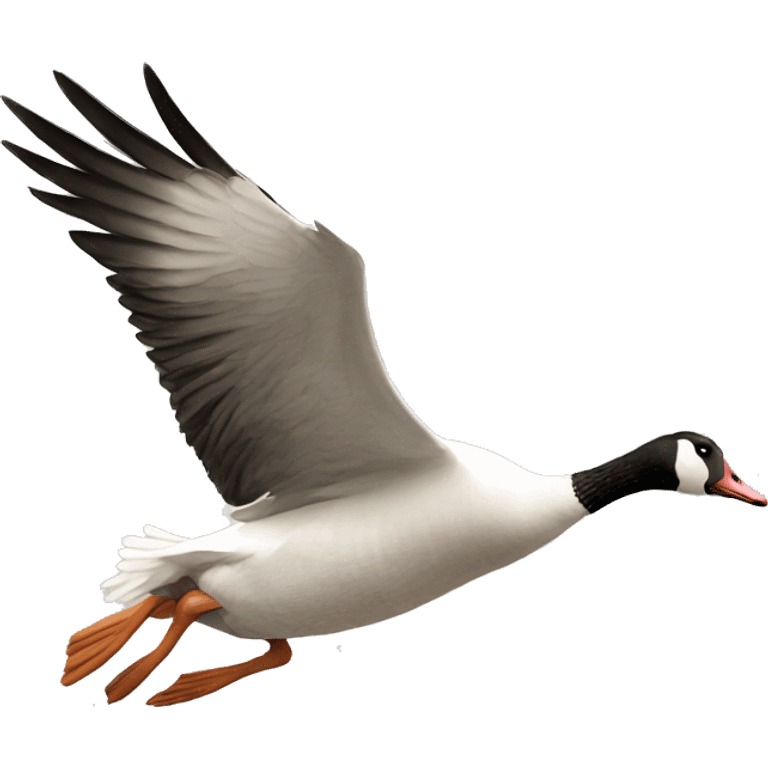 Goose flying emoji