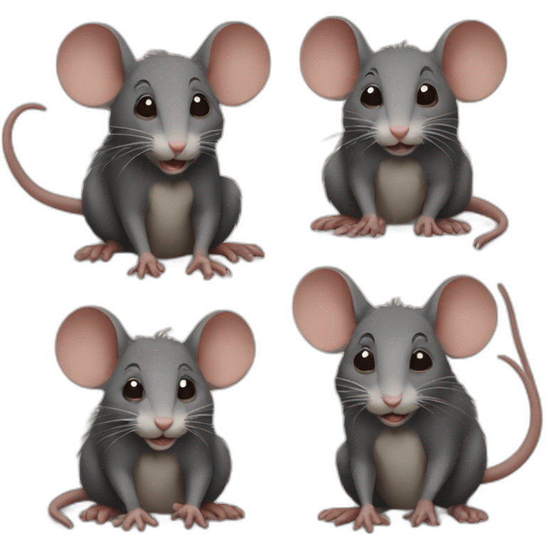 Family of rats emoji