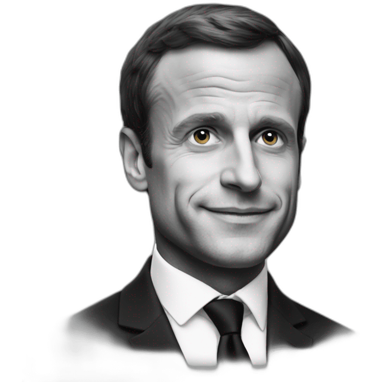 Macron sur poisson emoji