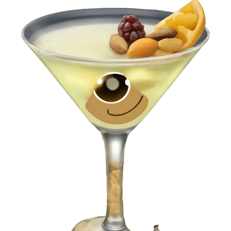 Pornstar martini with dry fruit on top emoji