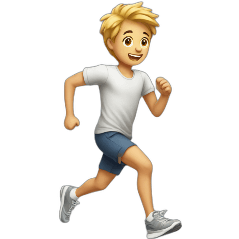 Boy running  emoji