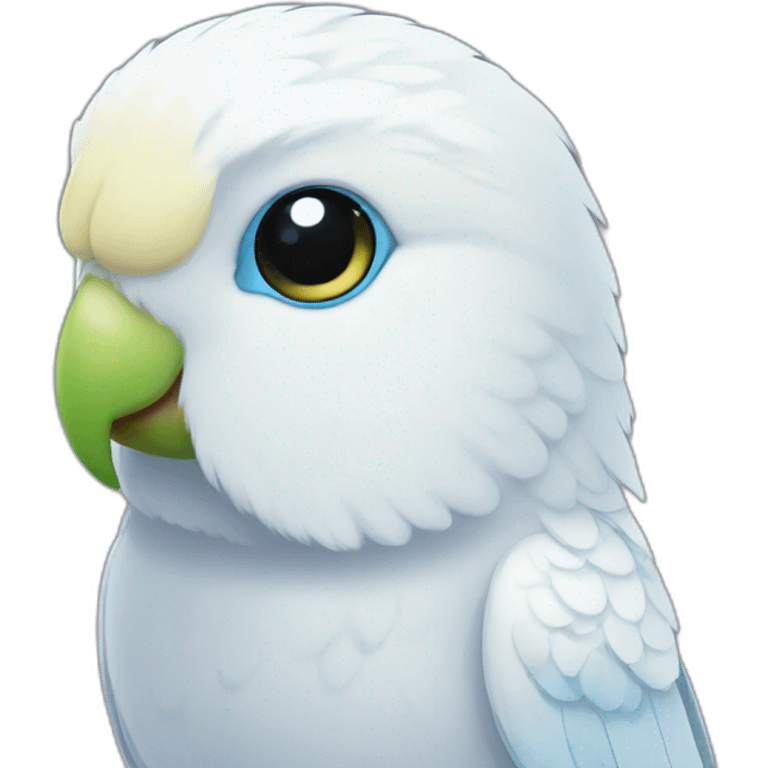 white budgie emoji