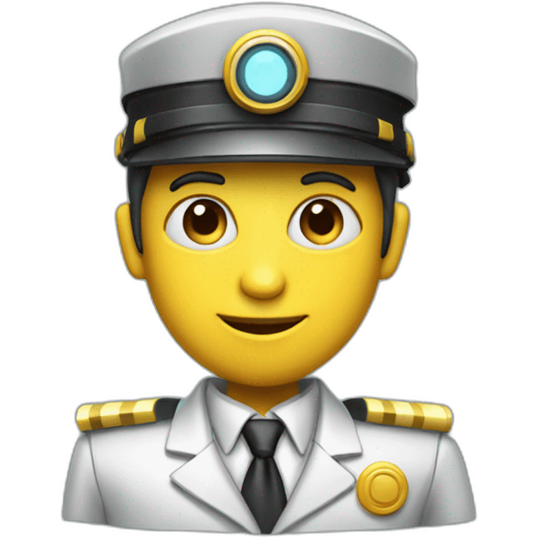 futuristic robot stationmaster emoji