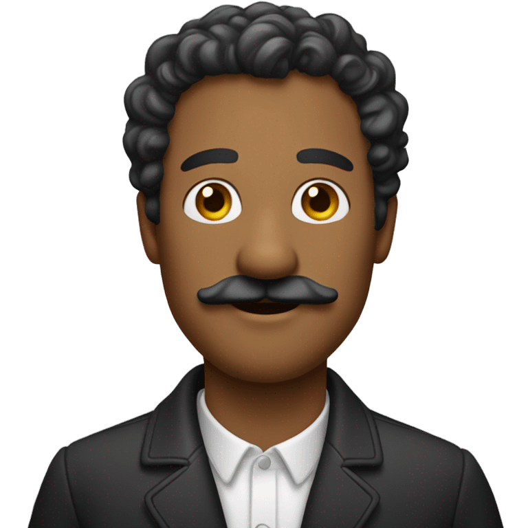 Man with Curley mustache emoji