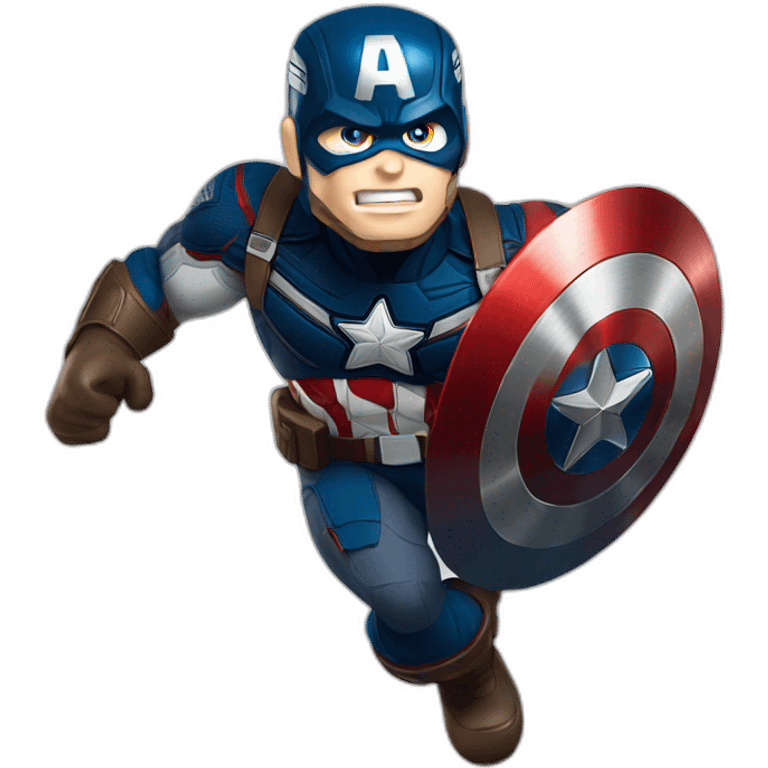 Captain america throwing this shield emoji